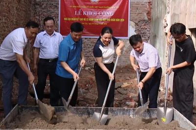 Phường Sơn Tây khởi công xây dựng 2 nhà đại đoàn kết