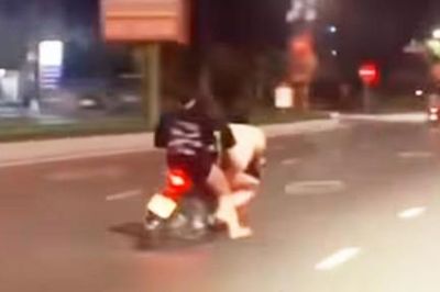 Làm rõ clip 3 thiếu nữ ngồi trên 1 xe môtô, không đội mũ bảo hiểm, rú ga lạng lách
