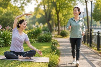 Phụ nữ trung niên nên ưu tiên yoga hay đi bộ?