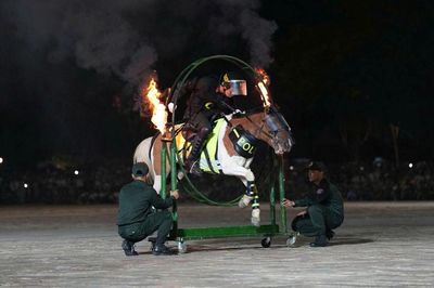 Ấn tượng màn trình diễn võ thuật, quân sự của lực lượng CAND trước Ngọ Môn Huế