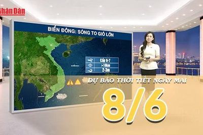 [Video] Dự báo thời tiết đêm nay và ngày mai ngày 8/6/2026: Bắc Bộ sắp đón mưa lớn, Trung Bộ oi bức trên diện rộng