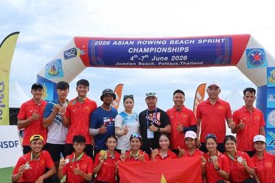 Rowing biển Việt Nam giành 8 Huy chương tại Giải vô địch châu Á 2026