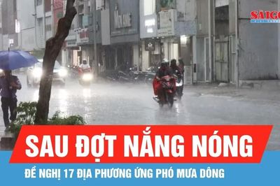 Đề nghị 17 địa phương ứng phó mưa dông sau đợt nắng nóng