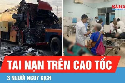 Tai nạn xe khách trên cao tốc Phan Thiết - Dầu Giây, 3 người nguy kịch