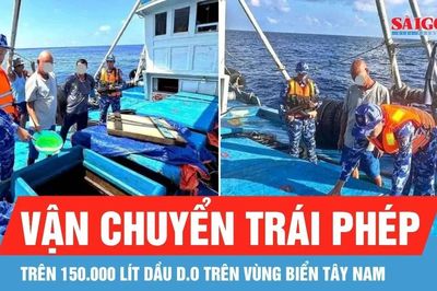Tạm giữ tàu vận chuyển trái phép trên 150.000 lít dầu D.O trên vùng biển Tây Nam