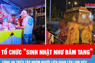 Vụ tổ chức sinh nhật như đám tang: Công an triệu tập nhóm người liên quan lên làm việc
