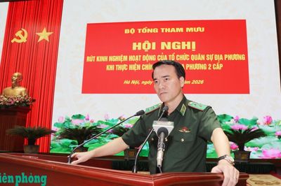 Tiếp tục hoàn thiện cơ chế hoạt động của tổ chức quân sự địa phương khi thực hiện chính quyền địa phương 2 cấp