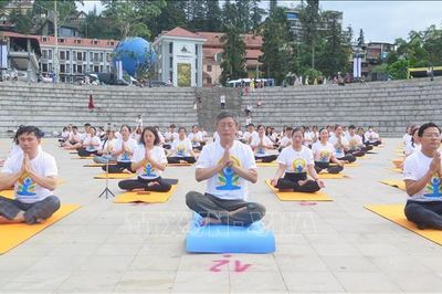 Đồng diễn 'Yoga - Sa Pa trong sương'