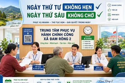Lâm Đồng: Xã Đam Rông 2 triển khai ngày làm thủ tục không hẹn, không chờ