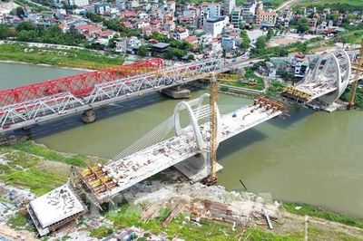 Dự án cầu Đuống mới băng băng về đích sau gần 3 năm thi công