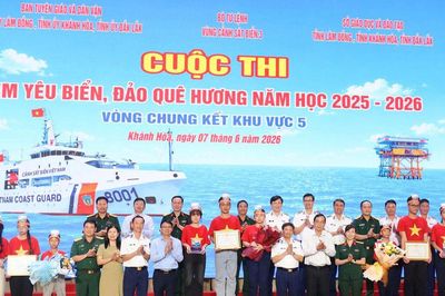 Lâm Đồng đoạt giải Nhất Vòng chung kết khu vực 5 cuộc thi 'Em yêu biển, đảo quê hương'
