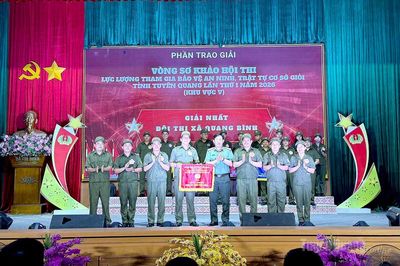 Xã Quang Bình giành giải Nhất Hội thi lực lượng bảo vệ ANTT ở cơ sở giỏi khu vực V