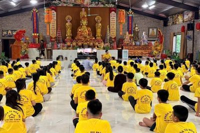 Hơn 200 bạn trẻ tham dự Khóa tu mùa hè năm 2026 tại chùa Tằng Lương (xã Vạn Phú, tỉnh Thái Nguyên)