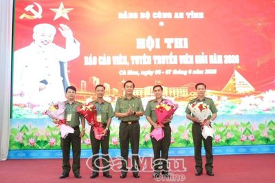 Báo cáo viên Công an Cà Mau gắn lý luận với thực tiễn công tác