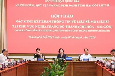 Phó Thủ tướng Phạm Thị Thanh Trà dự Hội thảo đặc biệt xác minh thông tin về khu mộ liệt sĩ tập thể tại Công viên Lê Thị Riêng