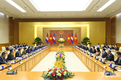Thủ tướng Lê Minh Hưng hội đàm với Thủ tướng Campuchia Hun Manet