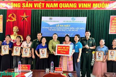 Phụ nữ Nà Hỳ chung tay tự quản đường biên, cột mốc
