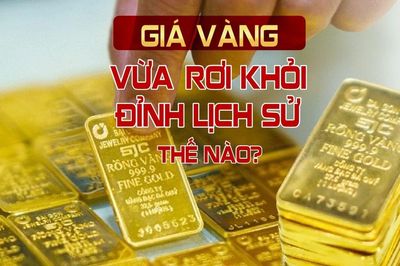 Giá vàng vừa 'rơi' khỏi đỉnh lịch sử thế nào?