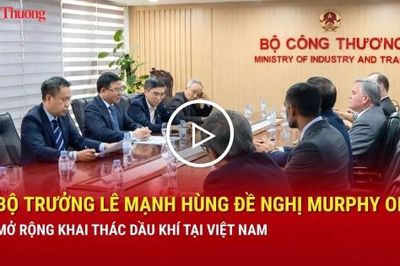Bộ trưởng Lê Mạnh Hùng đề nghị Murphy Oil mở rộng khai thác dầu khí tại Việt Nam