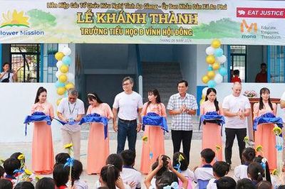 Khánh thành 6 phòng học mới tại Trường Tiểu học 'B' Vĩnh Hội Đông
