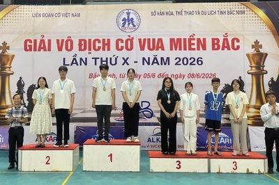 Bắc Ninh xếp thứ 3 toàn đoàn Giải vô địch Cờ vua miền Bắc