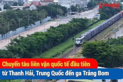 [Video] Chuyến tàu liên vận quốc tế đầu tiên từ Thanh Hải, Trung Quốc đến ga Trảng Bom