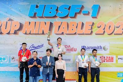 Cơ thủ Gia Lai Nguyễn Nhất Hòa giành á quân Giải billiards HBSF Tour 1 năm 2026