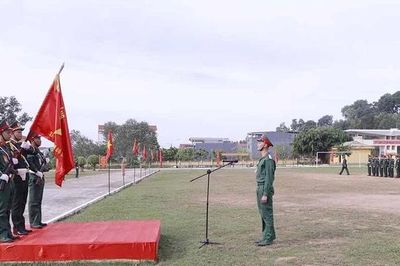 Lễ tuyên thệ chiến sĩ mới năm 2026 tại Trung đoàn 24