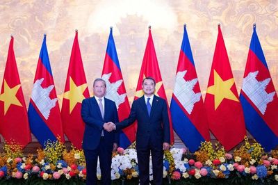 Thủ tướng Lê Minh Hưng chủ trì lễ đón chính thức Thủ tướng Campuchia Hun Manet