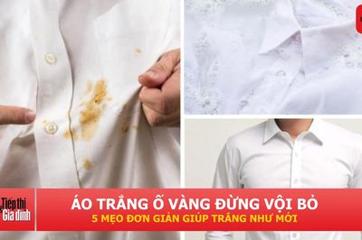 5 mẹo đơn giản giúp quần áo trắng ố vàng sáng màu trở lại