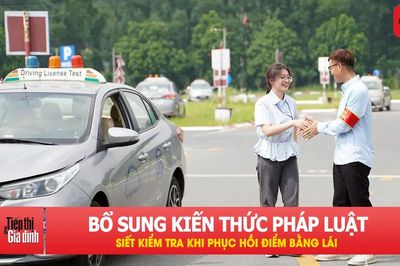 Đề xuất sửa quy định kiểm tra để phục hồi điểm giấy phép lái xe
