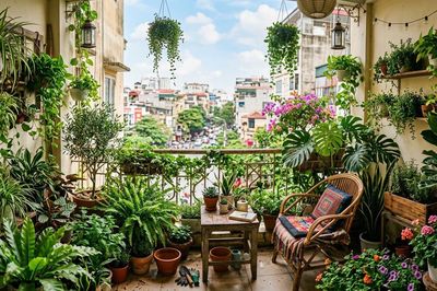 Cách đơn giản giảm nhiệt hiệu quả cho ban công ngày nắng nóng