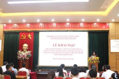 Hà Nội: Khai mạc thi vấn đáp xét tuyển vào công chức