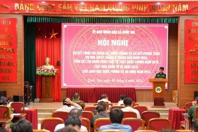 Quốc Oai nâng cao chất lượng công tác quân sự, quốc phòng địa phương