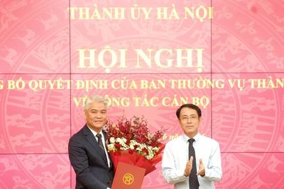 Ông Phạm Quang Hưng giữ chức Phó Chánh Văn phòng Thành ủy Hà Nội