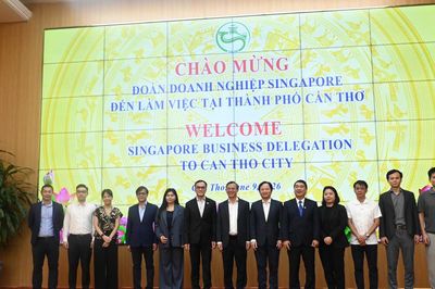 Cần Thơ đẩy mạnh hợp tác đầu tư với doanh nghiệp Singapore trên nhiều lĩnh vực