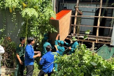 An Giang: Sạt lở đất ảnh hưởng nhiều hộ dân