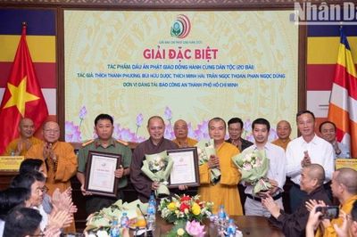 [Ảnh] Vinh danh 35 tác phẩm xuất sắc tại Giải Báo chí toàn quốc về Phật giáo lần thứ hai