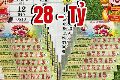 Xổ số miền Nam: 'Truy tìm' người trúng độc đắc 15 vé số Cà Mau