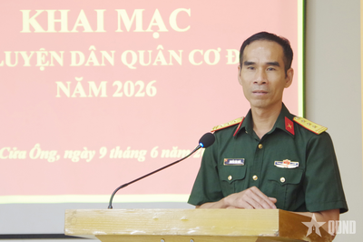 Quảng Ninh: Ban CHQS phường Cửa Ông huấn luyện dân quân cơ động năm 2026