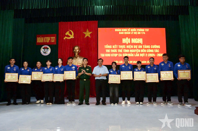 Trí thức trẻ tình nguyện Đoàn Kinh tế - Quốc phòng 737 xung kích, sáng tạo, gắn bó với biên cương