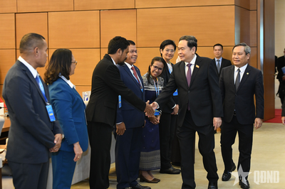 Chủ tịch Quốc hội Trần Thanh Mẫn tiếp lãnh đạo các thành phố ASEAN