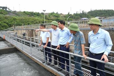 TKV kiểm tra hoạt động các công trình, dự án xử lý nước thải tại Quảng Ninh