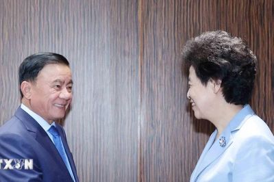 Thường trực Ban Bí thư tiếp Phó Chủ tịch Chính hiệp Toàn quốc Trung Quốc
