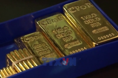 Giá vàng thế giới trên đà phục hồi
