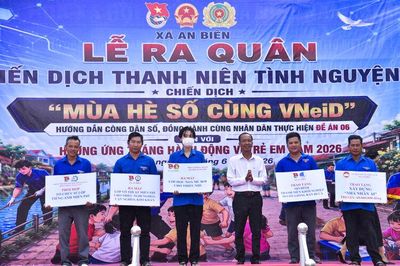 Ra quân Chiến dịch 'Thanh niên tình nguyện hè' năm 2026 và 'Mùa hè số cùng VNeID' tại xã An Biên