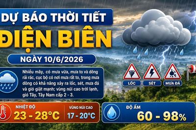 Bản tin Dự báo thời tiết ngày 10/6/2026