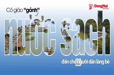 [Video] Cô giáo 'gánh' nước sạch đến cho người dân làng bè