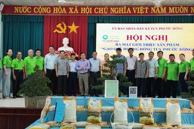 Xã Tuy Phước Đông ra mắt thương hiệu 'Gạo Quê Hương Đồng Tuy Phước Đông'