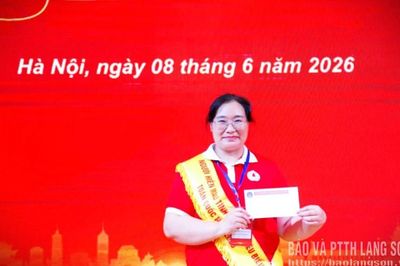 Lạng Sơn: Hiệu trưởng trường mầm non được tôn vinh người hiến máu tình nguyện tiêu biểu toàn quốc năm 2026